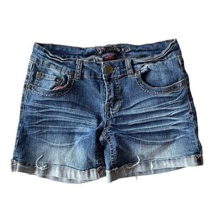 Y2K Bubblegum Jean Shorts Juniors Size 9/10
